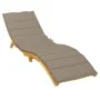 Cojín de tumbona de tela Oxford gris taupé 200x50x3 cm de vidaXL, Cojines para sillas y sofás - Ref: Foro24-314196, Precio: 4...