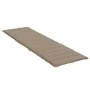 Cojín de tumbona de tela Oxford gris taupé 200x50x3 cm de vidaXL, Cojines para sillas y sofás - Ref: Foro24-314196, Precio: 4...