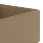 Lavabo lujoso cuadrado rebosadero cerámica crema mate 41x41 cm de vidaXL, Lavabos - Ref: Foro24-146952, Precio: 81,40 €, Desc...