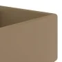 Luxurious square sink with overflow in matte cream ceramic, 41x41 cm by vidaXL, Sinks - Ref: Foro24-146952, Price: 74,17 €, D...