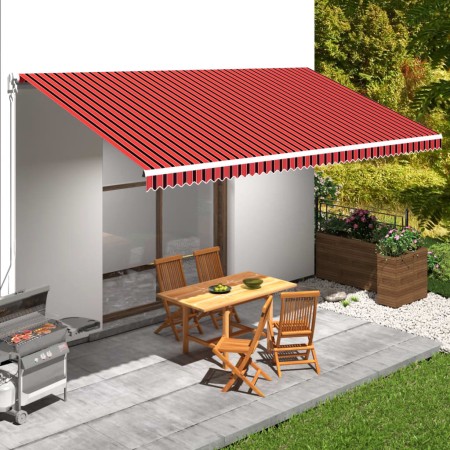 Toldo de lona naranja y marrón 600x300 cm en Toldos | Comprar online en Foru.es