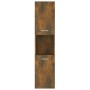 Armario de baño madera de ingeniería roble ahumado 30x30x130 cm de vidaXL, Muebles de baño - Ref: Foro24-815639, Precio: 55,1...