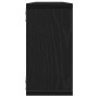 Estantes cúbicos de pared 4 uds roble negro 100x15x30 cm en Estanterías | Comprar online en Foru.es