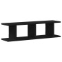 Estantes de pared 2uds roble negro 75x18x20cm madera ingeniería en Estanterías | Comprar online en Foru.es