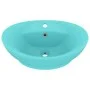 Luxurious washbasin with light green ceramic overflow 58.5x39cm by vidaXL, Sinks - Ref: Foro24-146936, Price: 78,93 €, Discou...