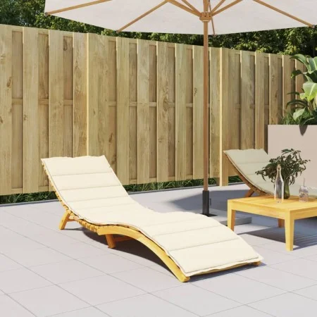 Cojín de tumbona de tela Oxford crema 200x60x3 cm de vidaXL, Cojines para sillas y sofás - Ref: Foro24-314205, Precio: 44,53 ...