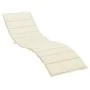 Cojín de tumbona de tela Oxford crema 200x60x3 cm de vidaXL, Cojines para sillas y sofás - Ref: Foro24-314205, Precio: 44,53 ...