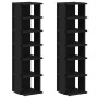 Zapateros 2 uds roble negro 25x27x102 cm madera de ingeniería en Zapateros y organizadores de calzado | Comprar online en Foru.e
