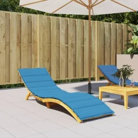 Cojín de tumbona de tela Oxford azul 200x60x3 cm de vidaXL, Cojines para sillas y sofás - Ref: Foro24-314207, Precio: 45,87 €...