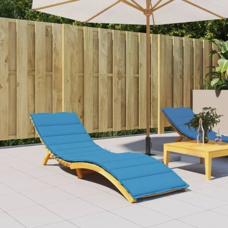 Cojín de tumbona de tela Oxford azul 200x60x3 cm de vidaXL, Cojines para sillas y sofás - Ref: Foro24-314207, Precio: 45,87 €...