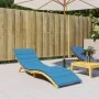 Cojín de tumbona de tela Oxford azul 200x60x3 cm de vidaXL, Cojines para sillas y sofás - Ref: Foro24-314207, Precio: 45,87 €...