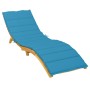 Cojín de tumbona de tela Oxford azul 200x60x3 cm de vidaXL, Cojines para sillas y sofás - Ref: Foro24-314207, Precio: 48,71 €...