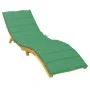 Cojín de tumbona de tela Oxford verde 200x60x3 cm de vidaXL, Cojines para sillas y sofás - Ref: Foro24-314208, Precio: 39,28 ...