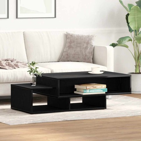 Mesa de centro de madera de roble negro 105x55x32 cm en Mesas de centro | Comprar online en Foru.es