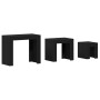 Mesas Nido 3 pcs Roble Negro Madera de ingeniería en Mesas de centro | Comprar online en Foru.es