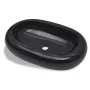 Ovales Waschbecken aus schwarzer Keramik von vidaXL, Sinkt - Ref: Foro24-141920, Preis: 59,57 €, Rabatt: %