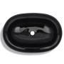 Lavabo de cerámica negro ovalado de vidaXL, Lavabos - Ref: Foro24-141920, Precio: 60,26 €, Descuento: %