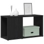 Mueble de TV de madera de roble negro 60x24x32 cm en Librerías y estanterías | Comprar online en Foru.es