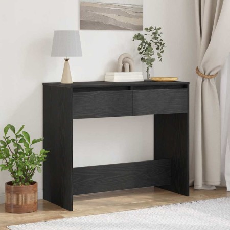 Mesa consola roble negro 89x41x76,5 cm madera de ingeniería en Mesas auxiliares | Comprar online en Foru.es