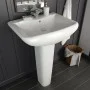Freistehendes Waschbecken aus weißer Keramik, 580 x 470 x 200 mm von vidaXL, Sinkt - Ref: Foro24-143003, Preis: 160,28 €, Rab...