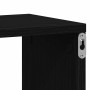 Estante de pared con estante Roble Negro 85 x 16 x 52,5 cm en Armarios y almacenamiento | Comprar online en Foru.es