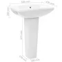 White ceramic freestanding washbasin 580x470x200 mm by vidaXL, Sinks - Ref: Foro24-143003, Price: 160,28 €, Discount: %