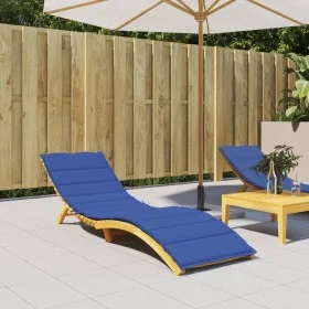 Cojín de tumbona de tela Oxford azul 200x70x3 cm de vidaXL, Cojines para sillas y sofás - Ref: Foro24-314228, Precio: 48,21 €...