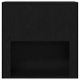 Mueble de pared con estante Roble negro 80 x 33 x 80 cm en Armarios y almacenamiento | Comprar online en Foru.es
