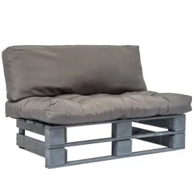 Paletten-Gartensofa mit grauen Kiefernholzkissen von vidaXL, Outdoor-Sofas - Ref: Foro24-275288, Preis: 121,31 €, Rabatt: %