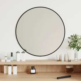 Round black wall mirror Ø 50 cm by vidaXL, Mirrors - Ref: Foro24-348186, Price: 33,20 €, Discount: %