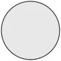 Round black wall mirror Ø 50 cm by vidaXL, Mirrors - Ref: Foro24-348186, Price: 33,20 €, Discount: %