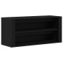 Banco zapatero roble negro 100x35x45 cm madera de ingeniería en Zapateros y organizadores de calzado | Comprar online en Foru.es