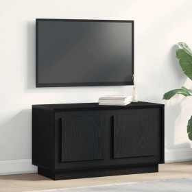 Gabinete de TV Roble negro 80 x 35 x 45 cm Madera contrachapada en Muebles TV | Comprar online en Foru.es