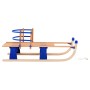 Trineo de nieve plegable respaldo de madera 119 cm de vidaXL, Trineos - Ref: Foro24-91458, Precio: 113,73 €, Descuento: %