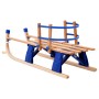 Trineo de nieve plegable respaldo de madera 119 cm de vidaXL, Trineos - Ref: Foro24-91458, Precio: 113,73 €, Descuento: %