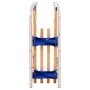 Trineo de nieve plegable respaldo de madera 119 cm de vidaXL, Trineos - Ref: Foro24-91458, Precio: 113,73 €, Descuento: %