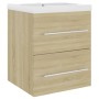 Mueble con lavabo madera de ingeniería roble Sonoma de vidaXL, Tocadores de baño - Ref: Foro24-3099035, Precio: 121,01 €, Des...