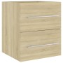Mueble con lavabo madera de ingeniería roble Sonoma de vidaXL, Tocadores de baño - Ref: Foro24-3099035, Precio: 121,01 €, Des...