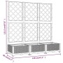 Jardinera con enrejado PP marrón 120x40x121,5 cm de vidaXL, Maceteros y jardineras - Ref: Foro24-318262, Precio: 89,16 €, Des...