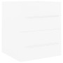 Mueble con lavabo madera contrachapada blanco brillante de vidaXL, Tocadores de baño - Ref: Foro24-3099032, Precio: 124,68 €,...