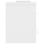 Mueble con lavabo madera contrachapada blanco brillante de vidaXL, Tocadores de baño - Ref: Foro24-3099032, Precio: 124,68 €,...