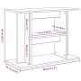 Soporte para acuario de madera de roble negro 80x35x60 cm en Soportes para acuarios | Comprar online en Foru.es