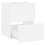 Mueble con lavabo madera contrachapada blanco brillante de vidaXL, Tocadores de baño - Ref: Foro24-3099032, Precio: 124,68 €,...