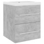 Mueble con lavabo madera de ingeniería gris hormigón de vidaXL, Tocadores de baño - Ref: Foro24-3099036, Precio: 121,01 €, De...