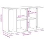 Soporte para acuario de madera de ingeniería de roble negro 100x40x60 cm en Soportes para acuarios | Comprar online en Foru.es