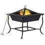 Brasero de acero negro 42x42x45 cm de vidaXL, Chimeneas - Ref: Foro24-46647, Precio: 43,63 €, Descuento: %