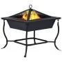 Brasero de acero negro 42x42x45 cm de vidaXL, Chimeneas - Ref: Foro24-46647, Precio: 43,63 €, Descuento: %