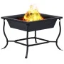 Brasero de acero negro 42x42x45 cm de vidaXL, Chimeneas - Ref: Foro24-46647, Precio: 43,63 €, Descuento: %