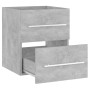 Mueble con lavabo madera de ingeniería gris hormigón de vidaXL, Tocadores de baño - Ref: Foro24-3099036, Precio: 121,01 €, De...