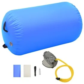 Rollo hinchable de gimnasia con bomba PVC azul 100x60 cm de vidaXL, Yoga y pilates - Ref: Foro24-92714, Precio: 61,38 €, Desc...